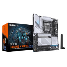 GIGABYTE B860 Gaming X WIFI6E Intel Core Ultra (Series 2) LGA 1851 Motherboard, ATX, DDR5, 3X M.2, PCIe 5.0, USB-C, WIFI6E, 2.5GbE LAN, EZ-Latch